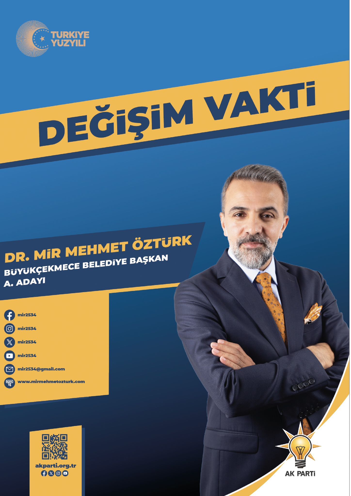 Ak Parti Büyükçekmece Belediye Başkan Aday Adayı Dr.Mir Mehmet Öztürk; ''Yaşamı katleden imar en büyük sorun''